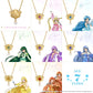 Mermaid Melody Pichi Pichi Pitch - Reversible Necklace (Lucia Nanami) - All Characters