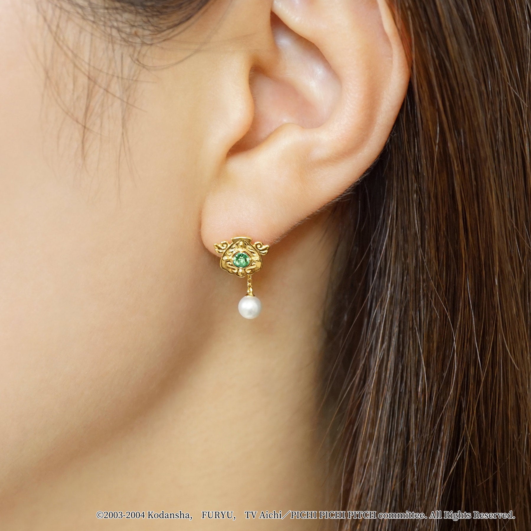 Mermaid Melody Pichi Pichi Pitch - 2WAY Earrings (Rina Toin) - Model Image