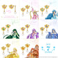 Mermaid Melody Pichi Pichi Pitch - 2WAY Earrings (Coco) - All Characters