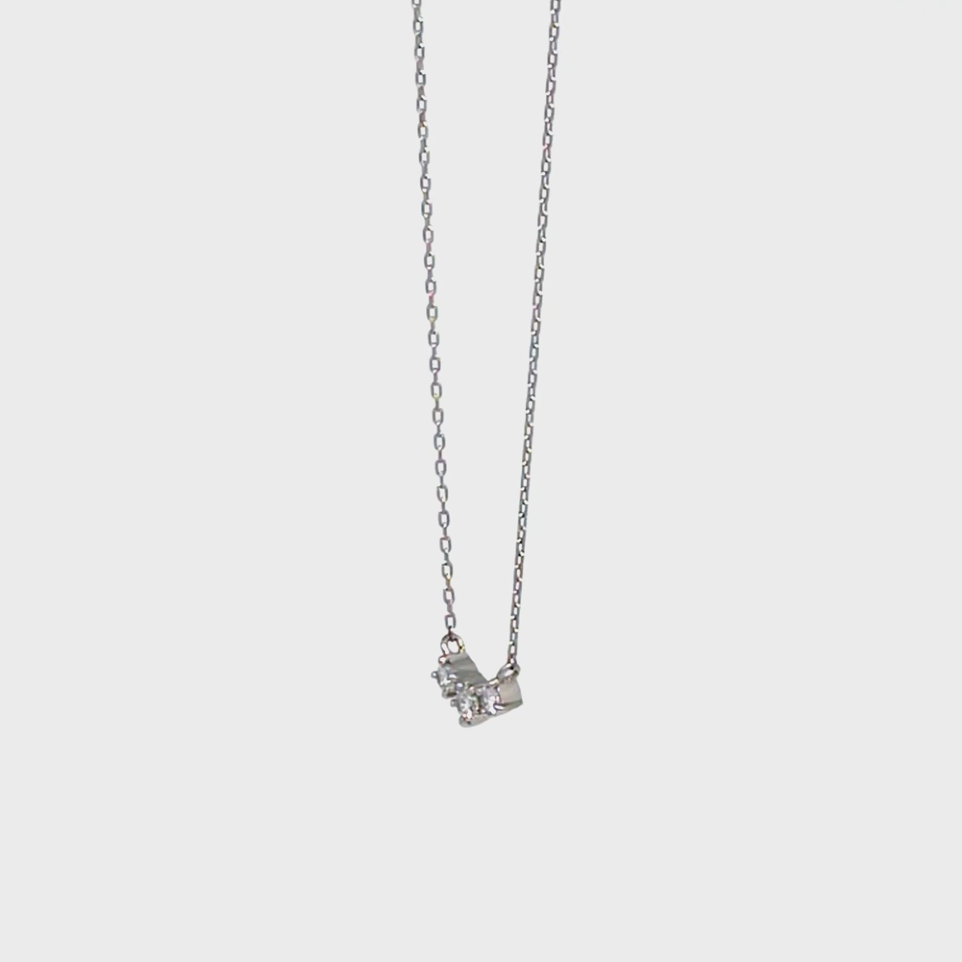 Platinum Trilogy Diamond Necklace - Product Video