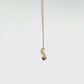 10K Blue Topaz and Moissanite Necklace [Falling Star] (Yellow Gold) - Product Video