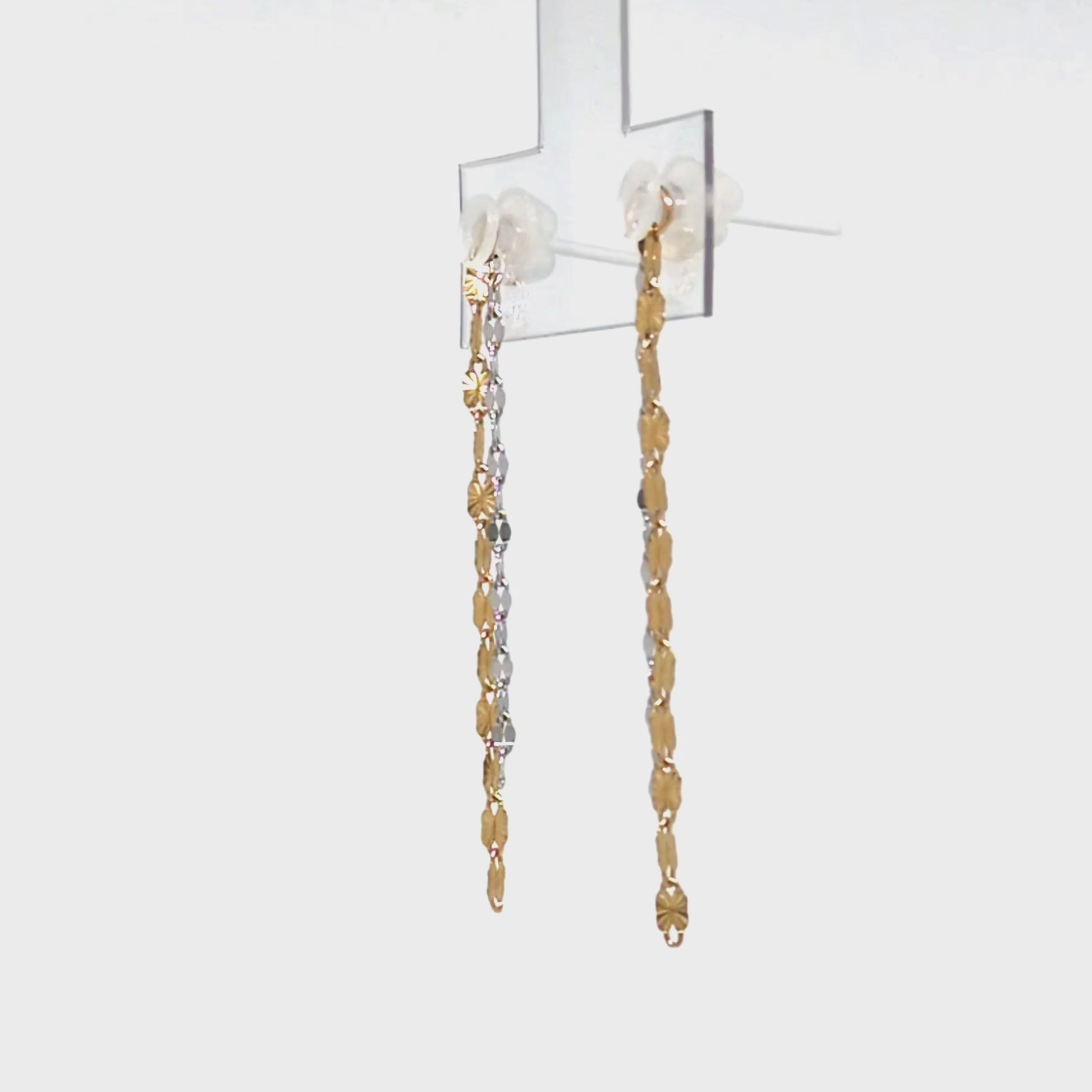 [Palette] 10K Bicolor Chain Charms (Yellow Gold / White Gold) - Product Video