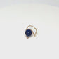 10K Lapis Lazuli Moissanite Ear Cuff [Planet] (Yellow Gold) - Product Video