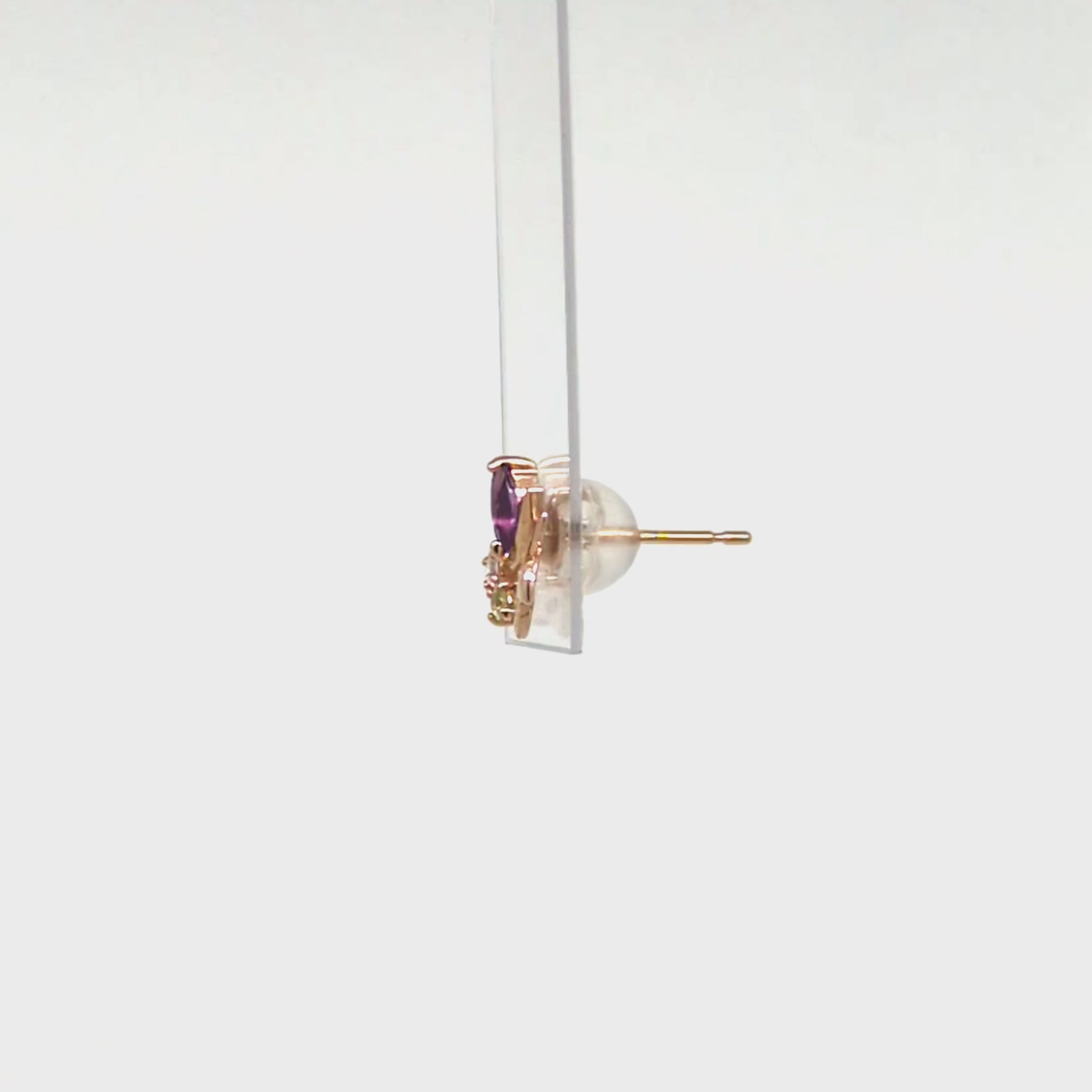 [Solo Earring] 18K/10K Water Lily Single Earring (Rose Gold) - Product Video