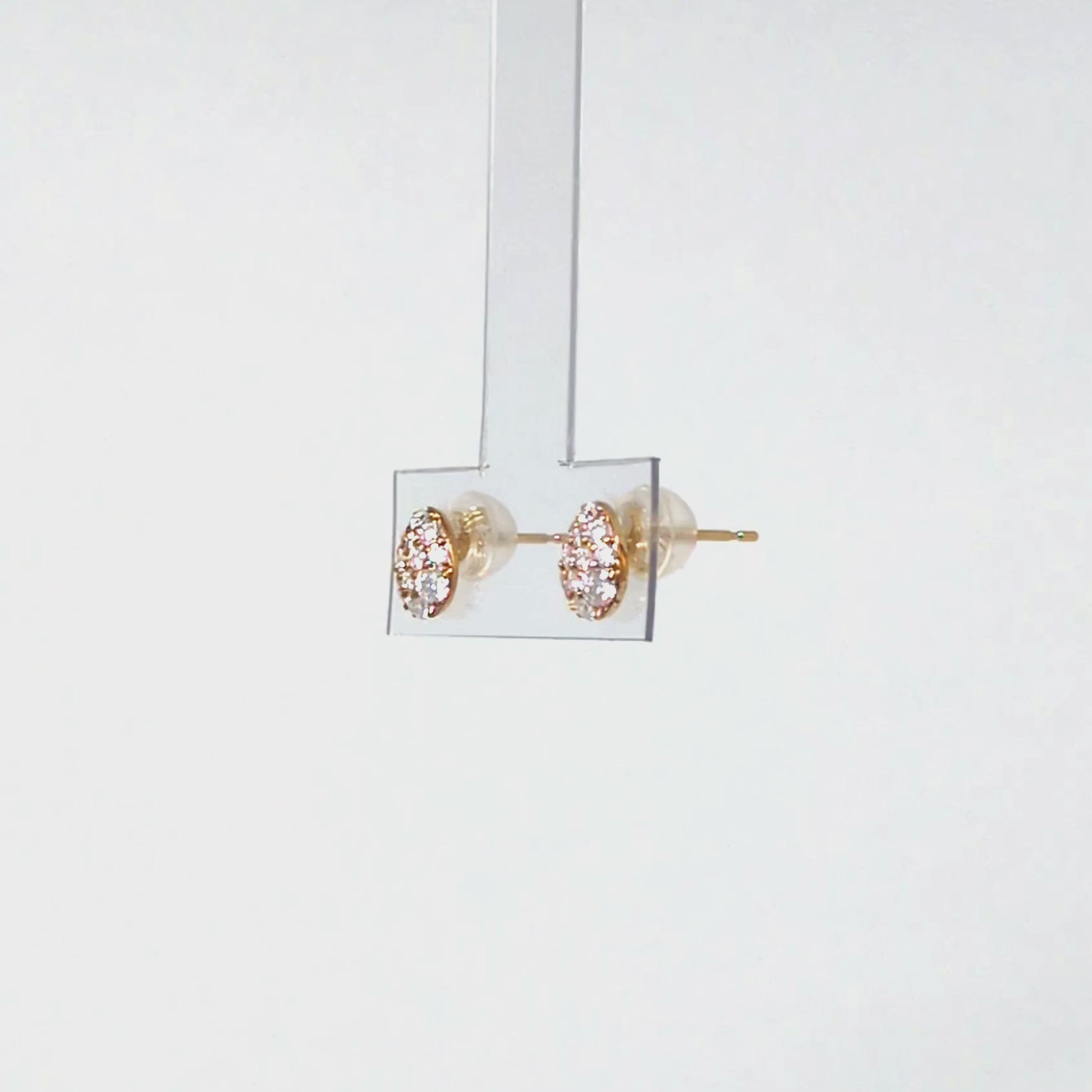 18K/10K Moissanite Egg Earrings (Yellow Gold) - Product Video