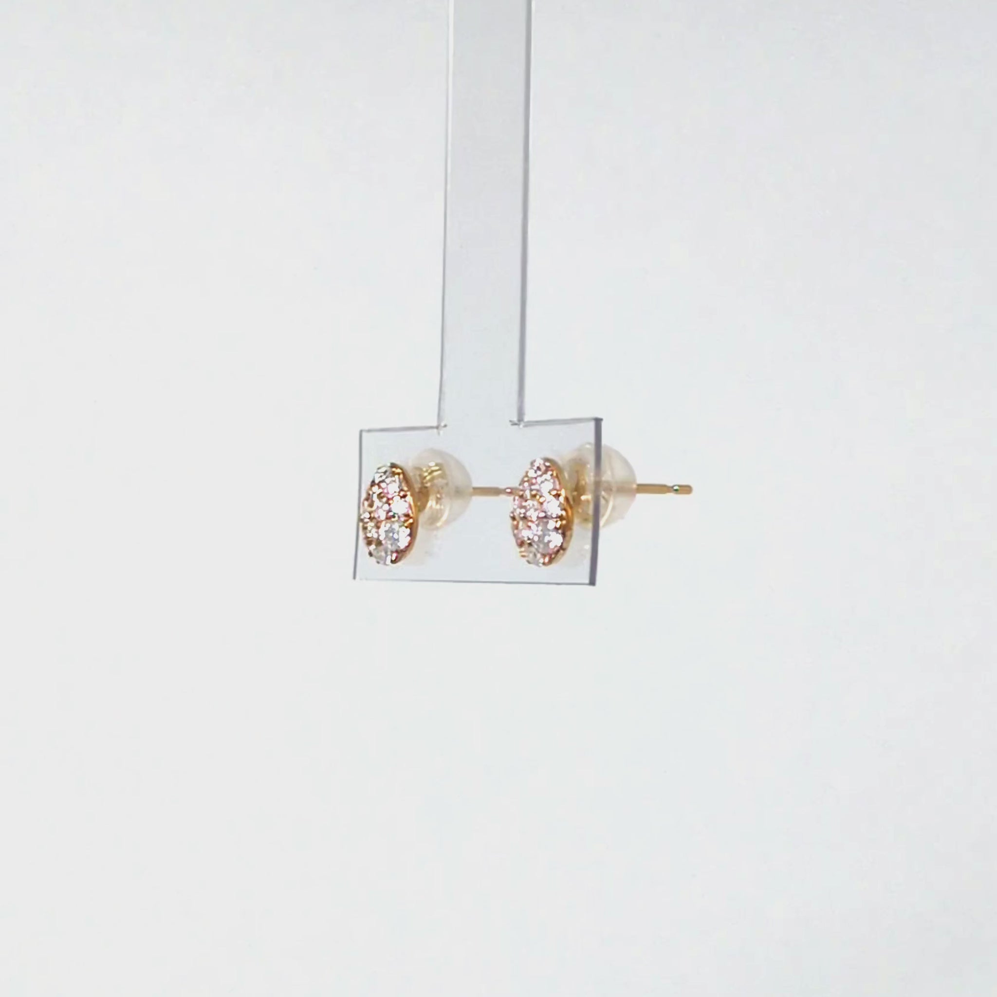 18K/10K Moissanite Egg Earrings (Yellow Gold) - Product Video