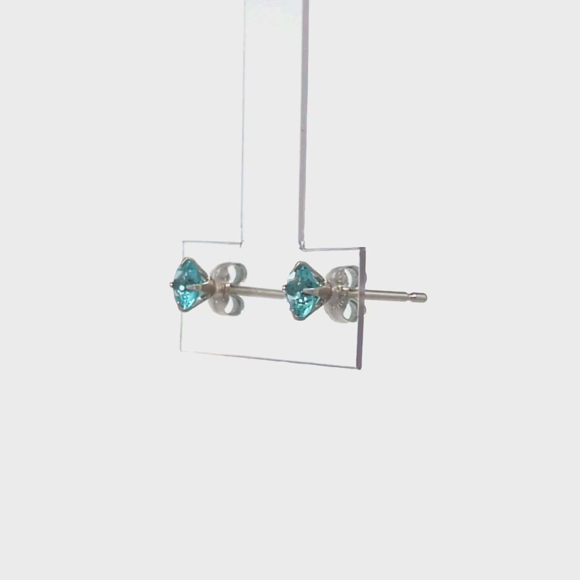 [Second Earrings] Platinum Apatite Earrings - Product Video