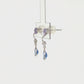 10K Blue Twisted Swinging Earrings (White Gold) - Product Video