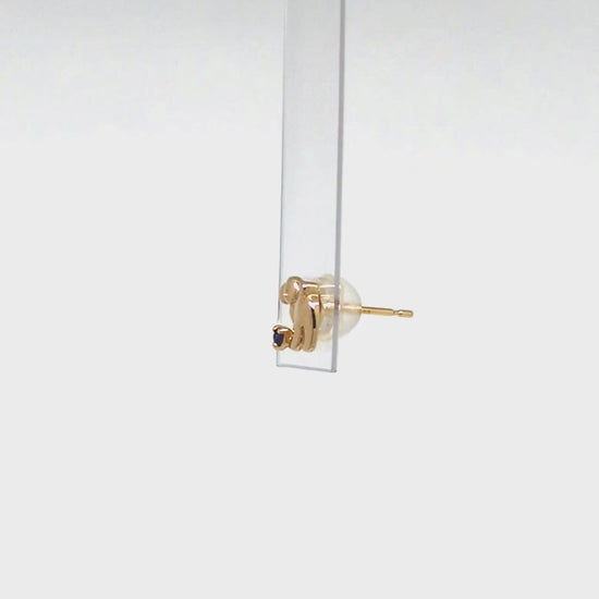 [Solo Earring] 18K/10K Poodle Single Earring (Yellow Gold) - Product Video