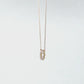 10K Moissanite Circle Flower Necklace (Yellow Gold) - Product Video