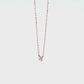 10K Diamond Mini Flower Necklace (Rose Gold) - Product Video