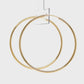 10K Seamless Pipe Hoop Earrings [40mm] (Yellow Gold) - Product Video
