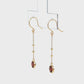 [WEB Exclusive] 10K Garnet Circle Swinging Earrings (Yellow Gold) - Product Video