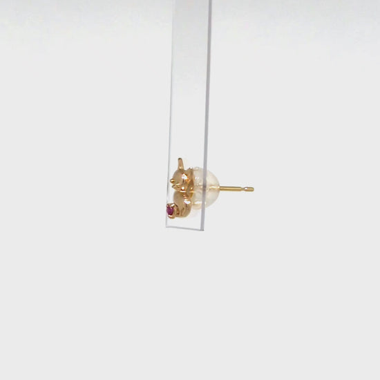 [Solo Earring] 18K/10K Chihuahua Single Earring (Yellow Gold) - Product Video