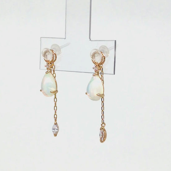 [Palette] 10K Opal Charm Set [Dream Tone] (Yellow Gold) - Product Video