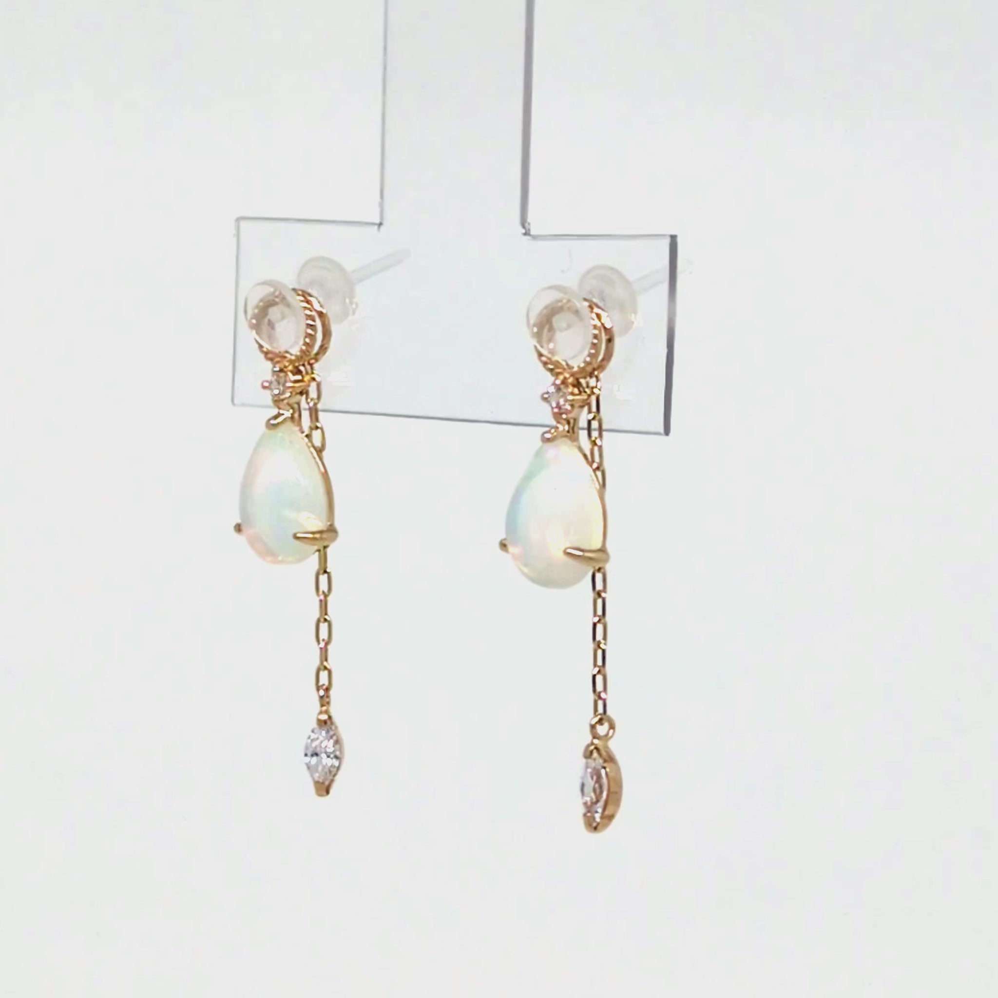 [Palette] 10K Opal Charm Set [Dream Tone] (Yellow Gold) - Product Video