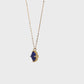 10K Lapis Lazuli Lily Cut Necklace (Yellow Gold) - Product Video