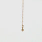 10K Diamond White Topaz Simple Necklace (Yellow Gold) - Product Video