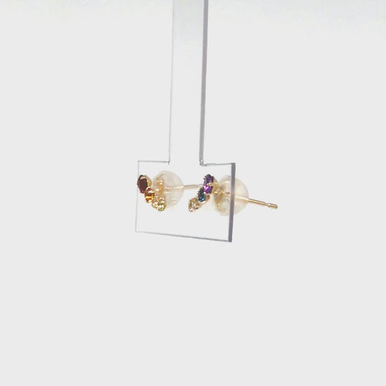 18K/10K Rainbow Earrings (Yellow Gold) - Product Video