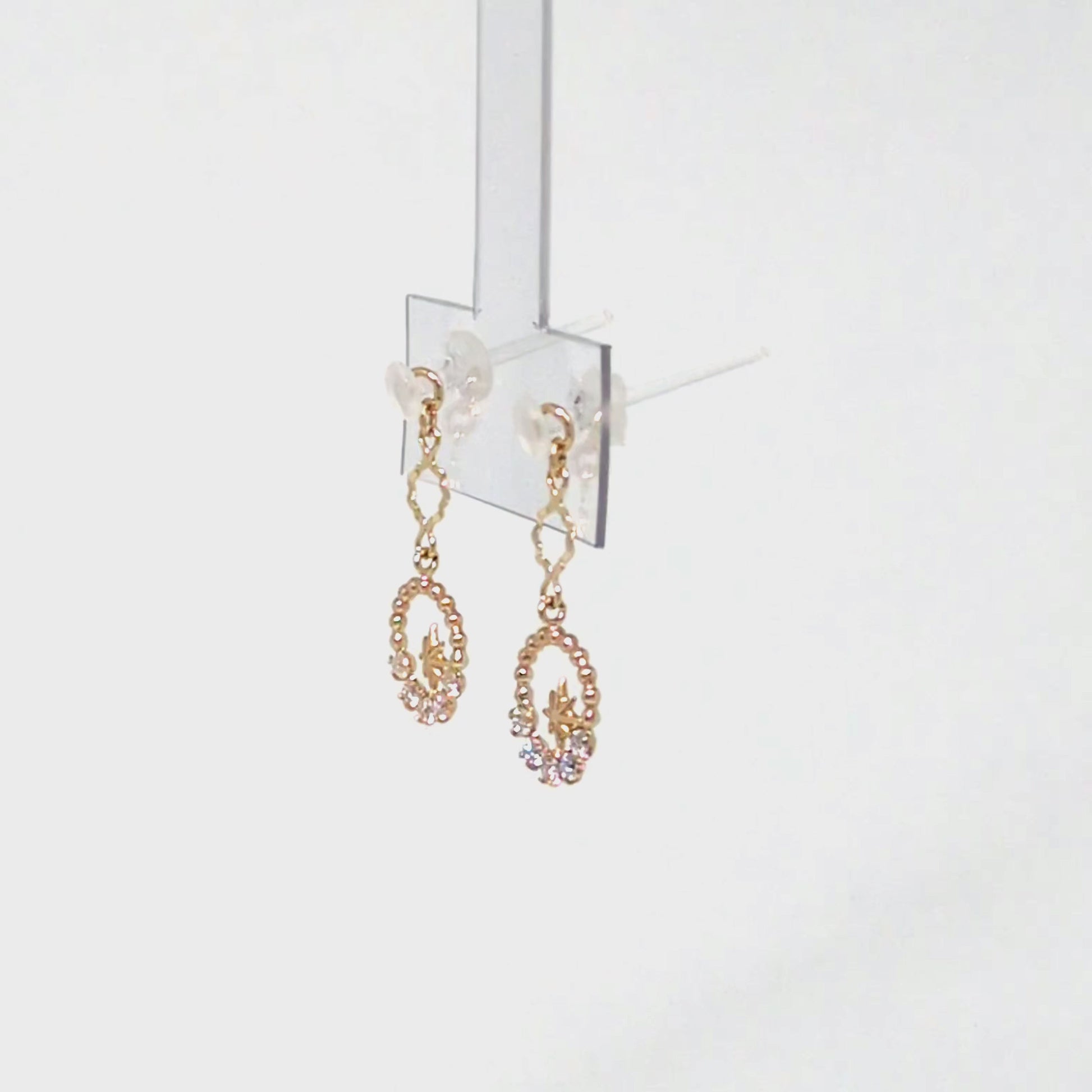 [Palette] 10K Moissanite Charms [Andromeda] (Yellow Gold) - Product Video