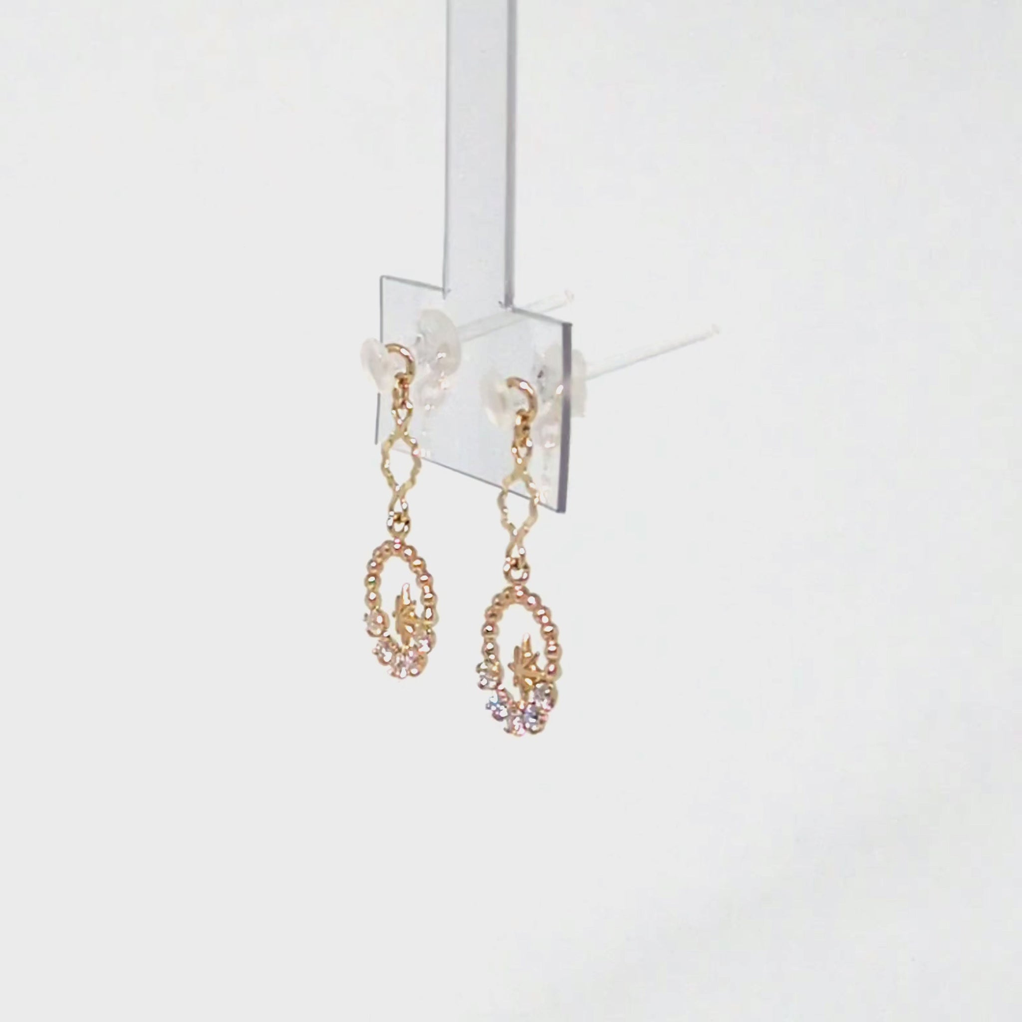 [Palette] 10K Moissanite Charms [Andromeda] (Yellow Gold) - Product Video