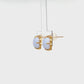 925 Sterling Silver / 10K Fluffy Cloud Blue Lace Agate Earrings - Product Video