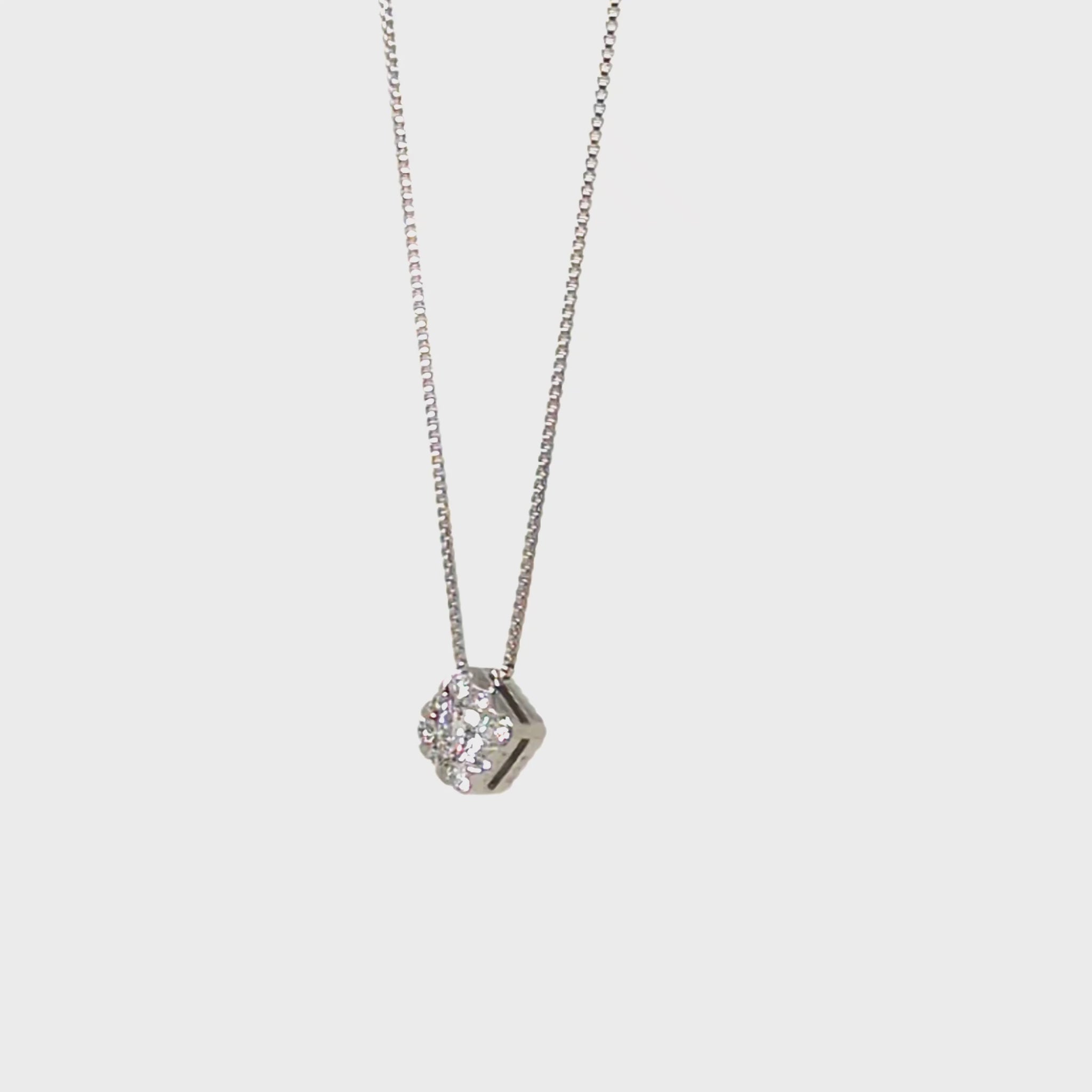 Platinum Diamond Necklace [Day Moon] - Product Video