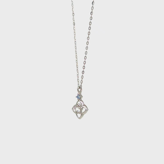 10K Diamond Necklace [Myrtle] (White Gold) - Product Video