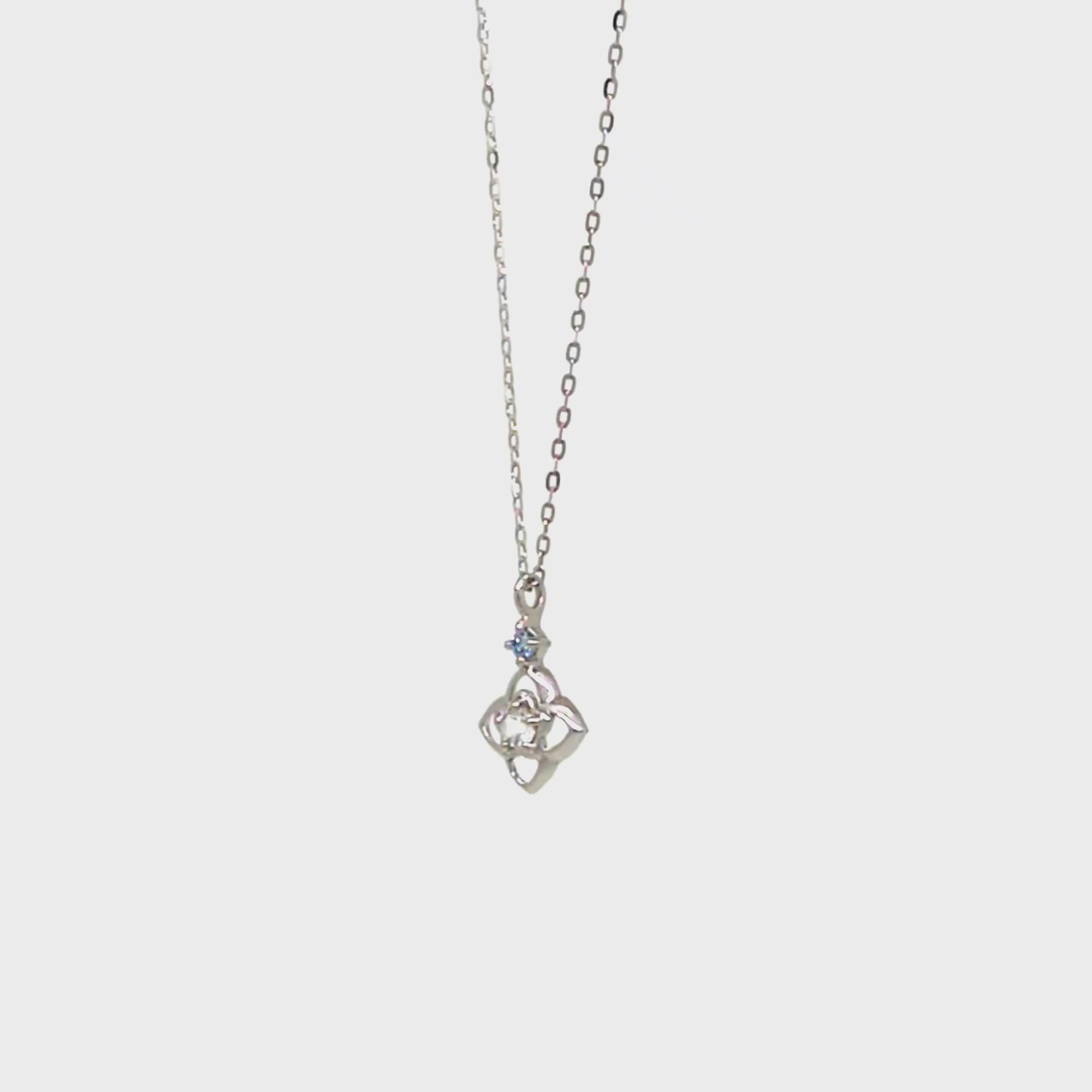 10K Diamond Necklace [Myrtle] (White Gold) - Product Video