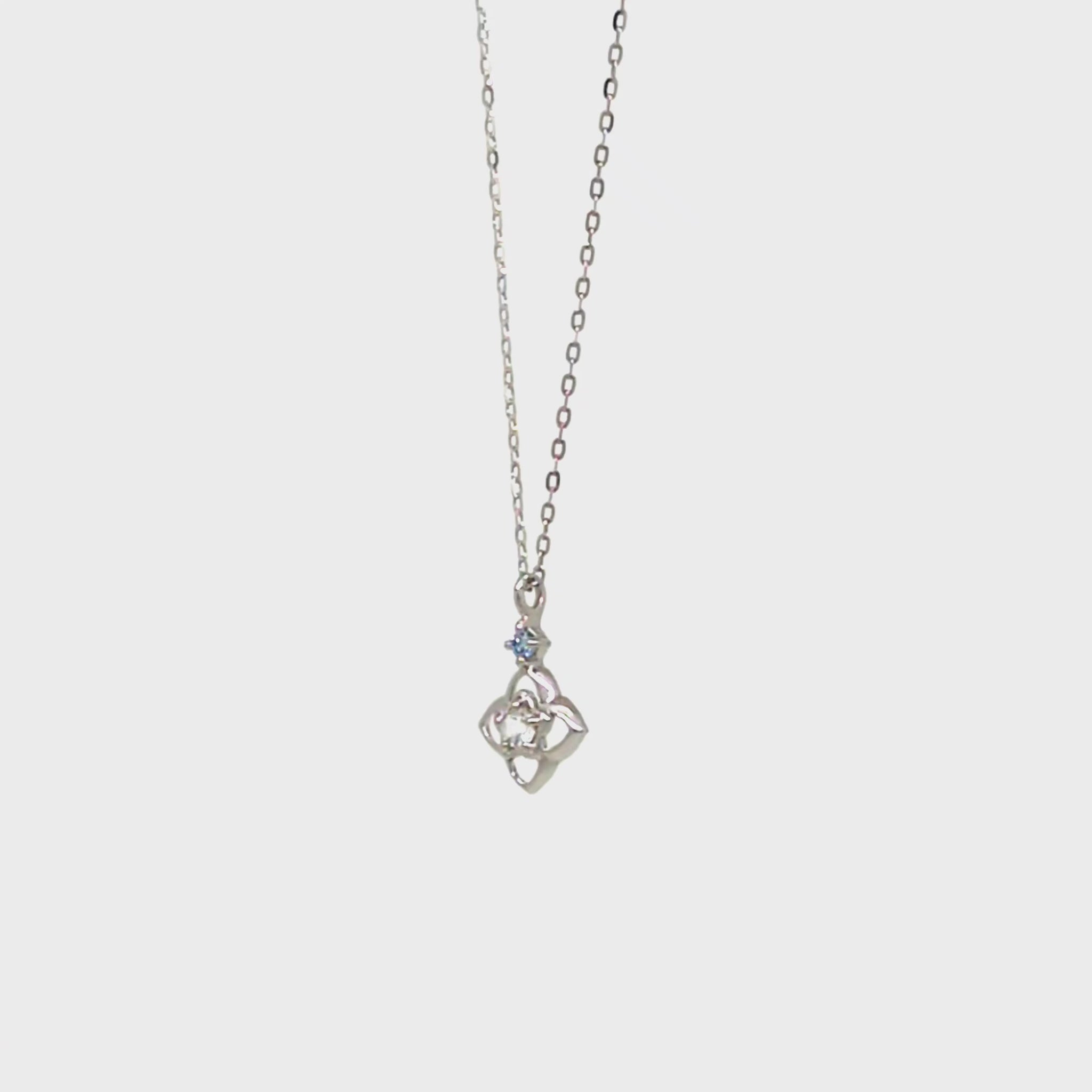 10K Diamond Necklace [Myrtle] (White Gold) - Product Video