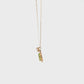 10K Peridot Moissanite Necklace [Nebula] (Yellow Gold) - Product Video