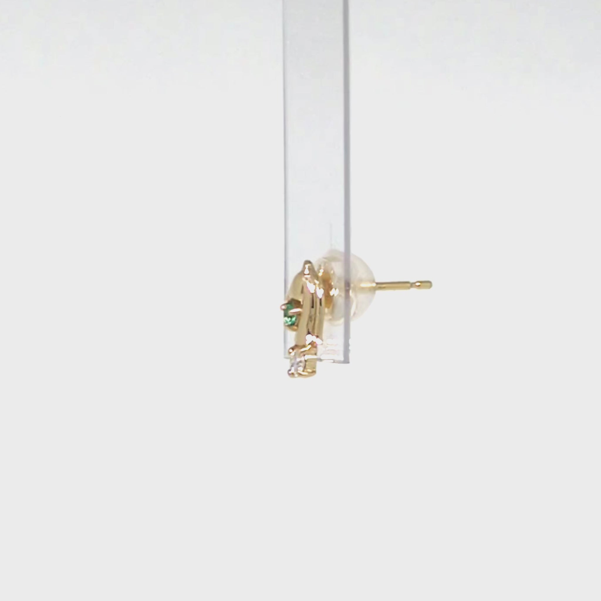 [Solo Earring] 18K/10K Chess Knight Single Earring (Yellow Gold) - Product Video