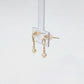 18K/10K Opal Double Line Swinging Earrings (Yellow Gold) - Product Video