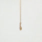 10K Moissanite Milgrain Shining Necklace (Yellow Gold) - Product Video