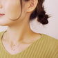 [Second Earrings] 18K Yellow Gold Cubic Zirconia Bucket Cut Earrings - Model Image