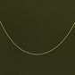 10K Yellow Gold Ball Chain Choker - Product Image