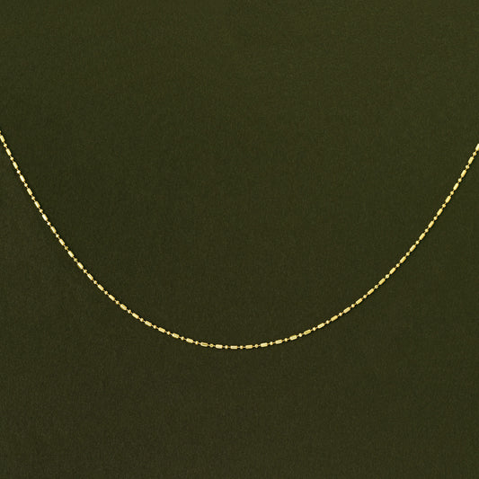 10K Yellow Gold Ball Chain Choker - Product Image