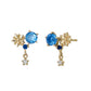 [Birth Flower Jewelry] September Gentian Earrings (Yellow Gold) - Product Image