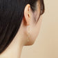 Gold Filled Double Marquise Wire Earrings - Model Image