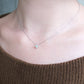 Platinum Diamond Flower Necklace - Model Image