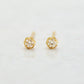 [Second Earrings] 18K Yellow Gold Fiolette Setting Diamond Earrings 0.1ct - Product Image