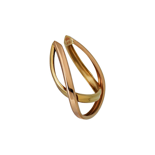 10K Gold Bicolor Ear Cuff (Rose Gold / Yellow Gold) - Product Image