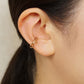 10K Gold Bicolor Ear Cuff (Rose Gold / Yellow Gold) - Model Image
