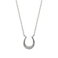 Platinum Diamond Horseshoe Necklace - Product Image