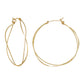 Gold Filled Twisted Hoop Earrings - Product Image
