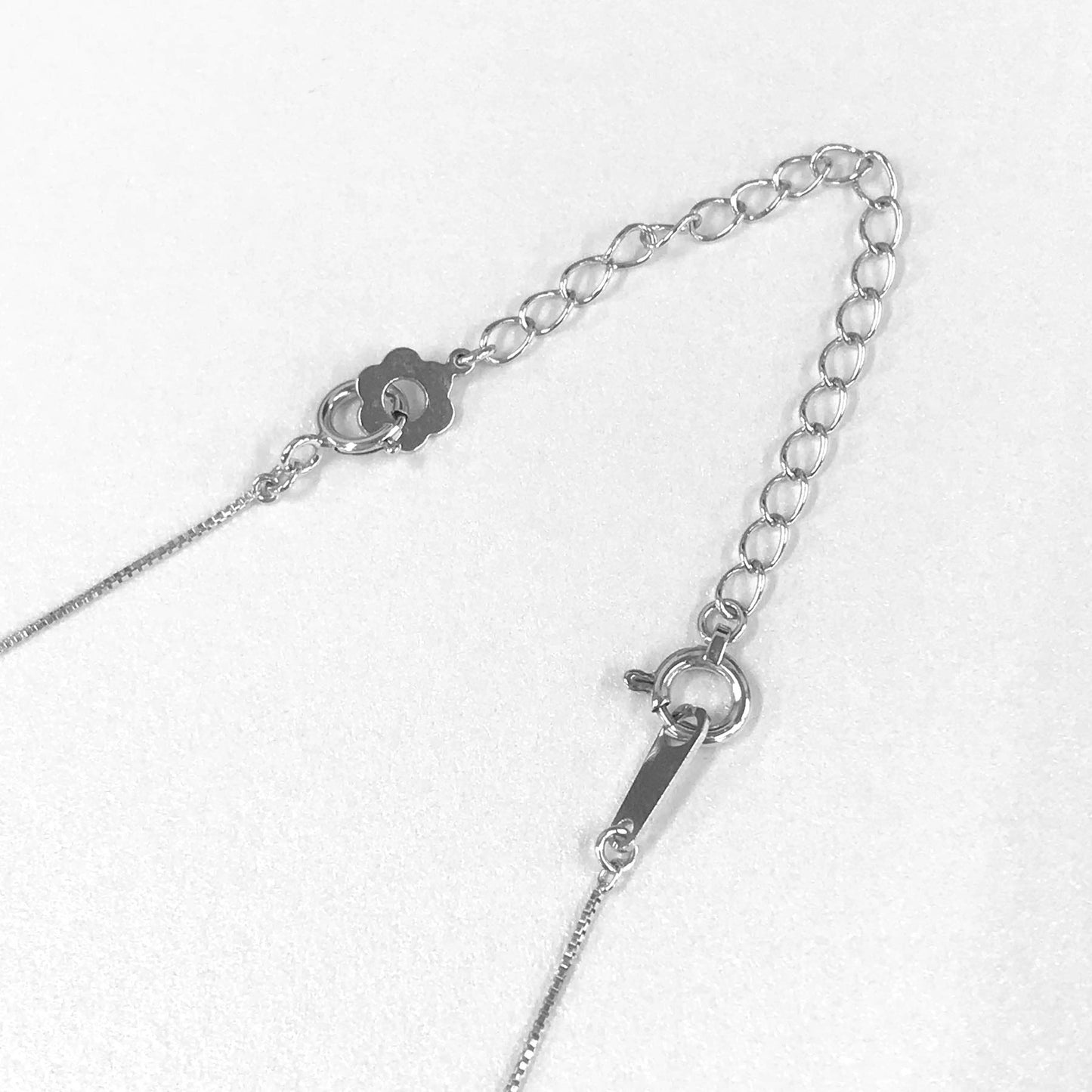 10K Chain Adjuster 5cm (White Gold) - Product Image