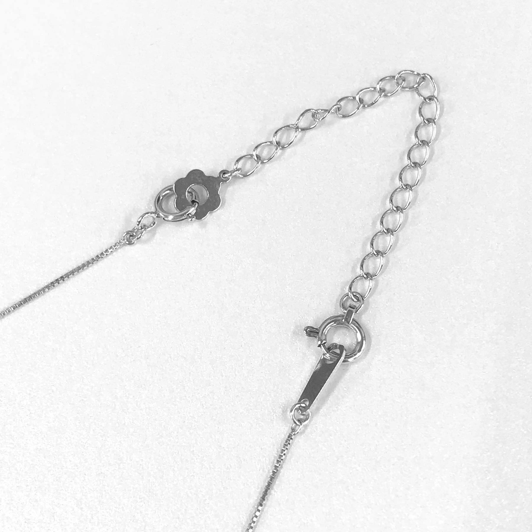 10K Chain Adjuster 5cm (White Gold) - Product Image