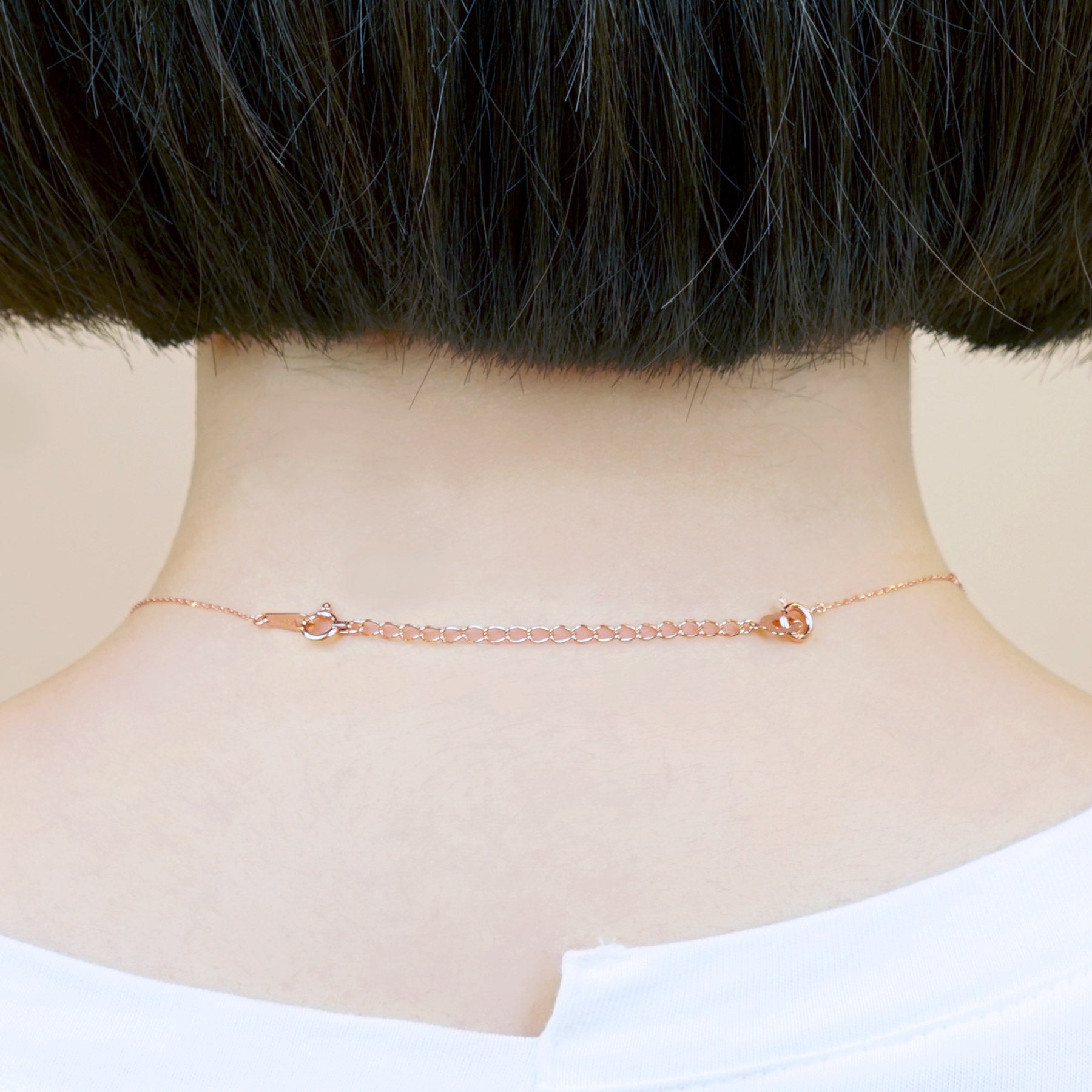 10K Chain Adjuster 5cm (Rose Gold) - Model Image
