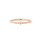 10K Rose Gold Diamond Pinky Ring - Product Image