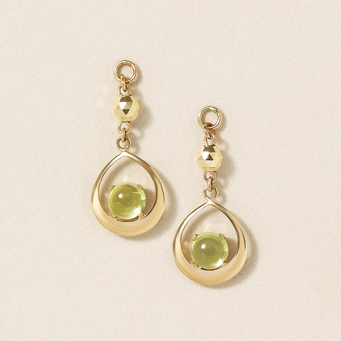[Palette] 10K Yellow Gold Peridot Charms - Product Image